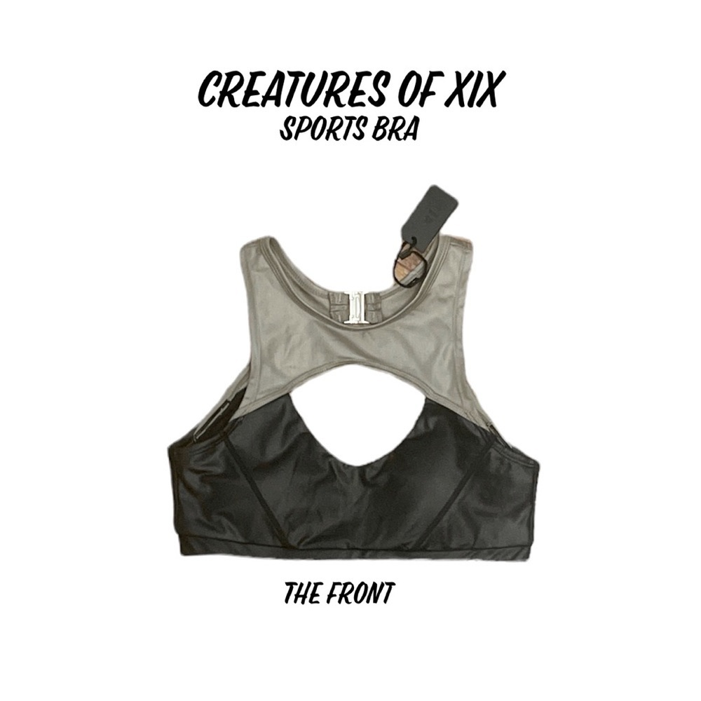 Creatures OF XIX SLAY sports bra in BLACK/MINK